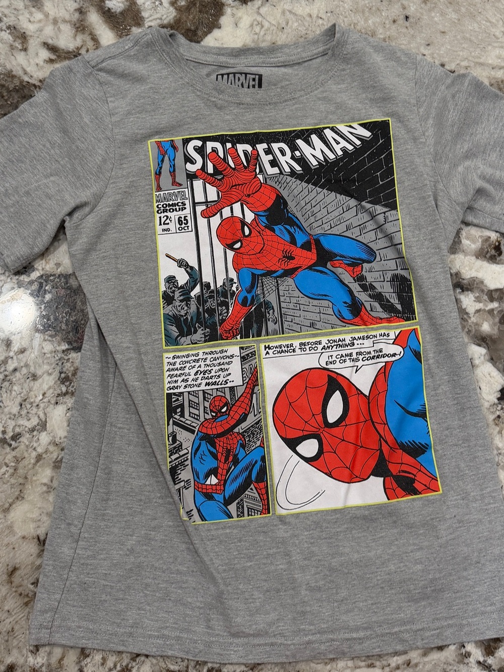 Marvel Spider-Man Graphic Tee - Gray